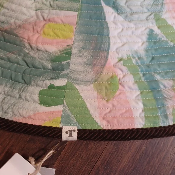 NEW ! Rare ! Romualda Cotton Huge Sun Hat Colorful Quilted display picture 3